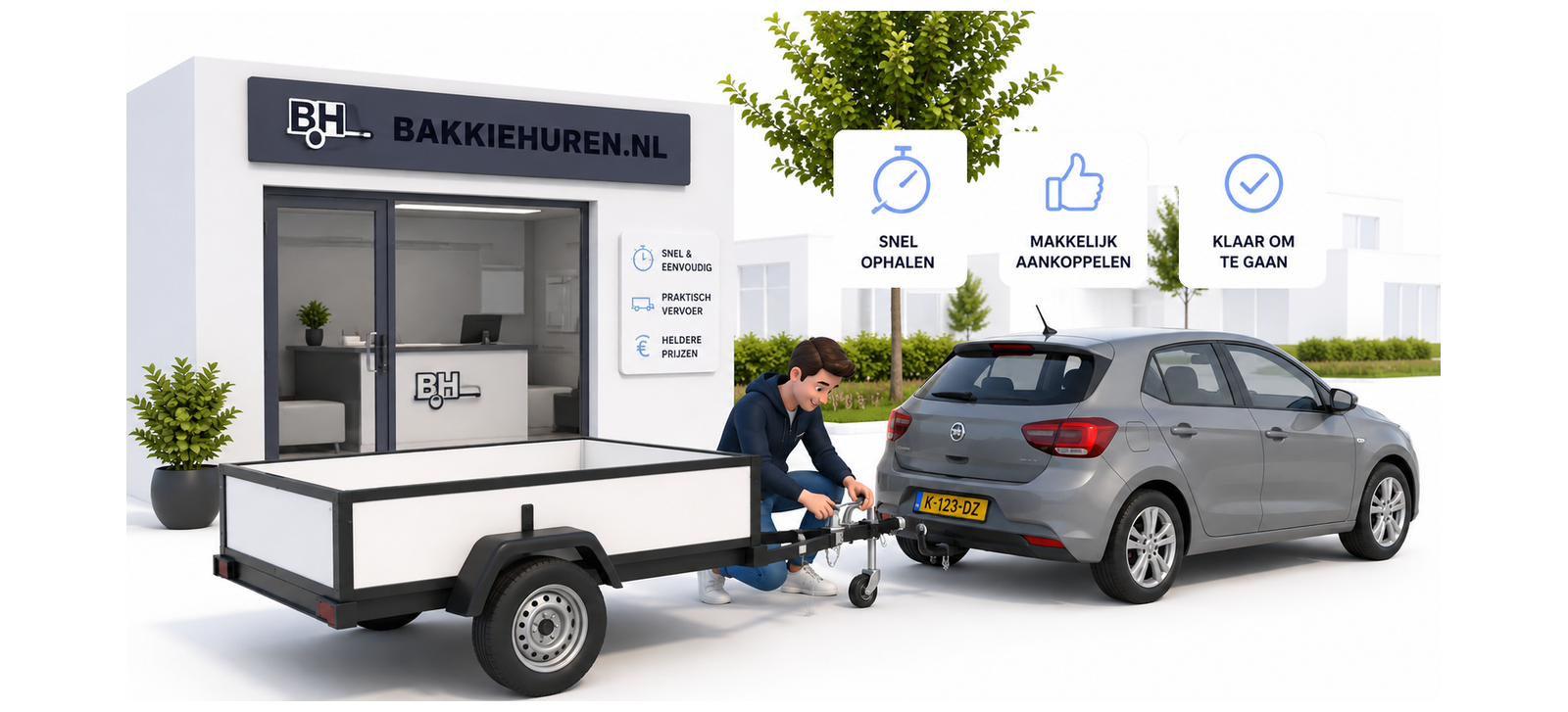 Illustratie stap 6: Haal de aanhanger op